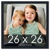 PosterPalooza | Square Slim Profile Black Picture Frame - UV Acrylic, Foam Board Backing, Hanging Hardware - 2 of 4