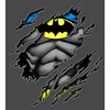 Batman Hidden Costume Tear Boy's Charcoal T-shirt - 2 of 3