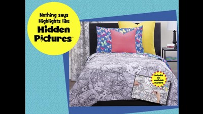 Brilliant Blue Butterfly Polyester Kids' Curtain Panel