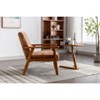 NicBex Velvet Fabric Accent Chair,Upholstered Living Room Chairs with Mid-Height Backrest,Mid-Century Arm Chair,Accent Chairs for Living Room - 4 of 4
