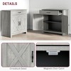 NicBex Barn Door Style Buffet Cabinet with Storage 32" Accent Farmhouse Kitchen Sideboard Cabinet with Adjustable Shelf for Living Room - 2 of 4