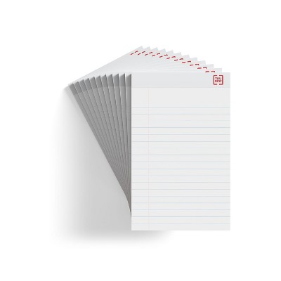 Sustainable Earth Notepads 5" x 8" Wide White 50 Sheets/Pad 12 Pads/PK (19938) 886428
