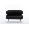 Lyngins Velvet Storage Benches with Wood Legs,Upholstered Storage Ottoman Bench for Living Room,Bedroom - 4 of 4