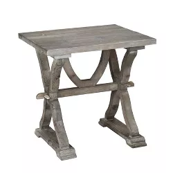Colette Side Table Wood White Wash - Boraam
