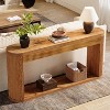 Hommoo Fluted Console Table Brown - 4 of 4