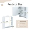 Bathroom Mirror Cabinet Wall Mounted,Medicine Cabinet,Over The Toilet Storage Cabinet with Shelves - 2 of 4