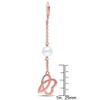 EVERLY JEWELRY | 18K Rose Plated Micron Sterling Silver 8-8.5mm Cultured Freshwater Pearl Drop Leverback Earrings - 3 of 3