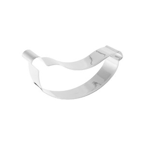 Unique Bargains Pastry Cutter Banana-Shaped Dishwasher Safe Stainless Steel Silver Tone 1Pcs - 1 of 4