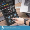 Pyle 2-Channel Audio Mixer - DJ Sound Controller Interface with USB Soundcard, XLR and 3.5mm Microphone Jack - 3 of 4