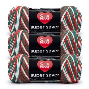 Red Heart Super Saver Yarn 24 Pack-Mistletoe - 1 of 4
