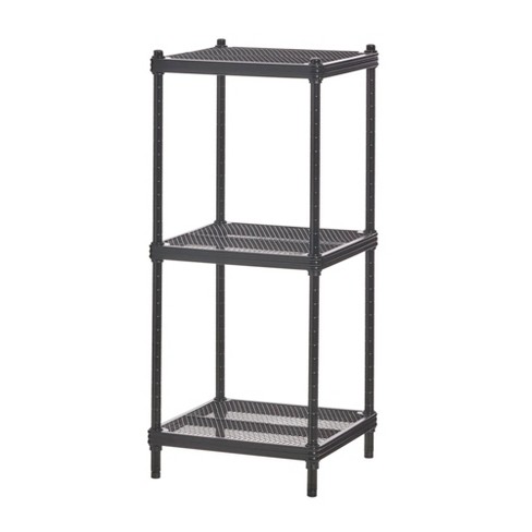 5 Tier Wide Wire Shelving Black - Brightroom™