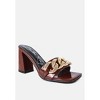 Playdoll Block Heel Sandal With Metal Chain Women Detail - 3 of 4