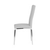 Chintaly Imports,Modern Curved-Back Upholstered Side Chair - Set of 4 - 2 of 4