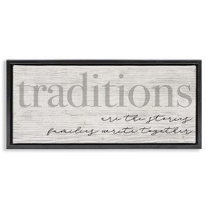 Stupell Industries Family Traditions Heartfelt Phrase, 31" x 14" - 1 of 4
