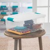 Sterilite 12 Sets of 15-Quart & 6 Sets of 25-Quart Heavy-Duty Stackable Clear Latch Lid Storage Container Tote for Home Organization - 2 of 4