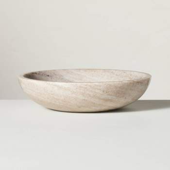 27oz Marble Fruit Bowl Warm Beige - Hearth & Hand™ with Magnolia