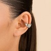 SHINE by Sterling Forever Beth Twisted Croissant Ear Cuff - 2 of 4