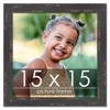 PosterPalooza | Square Shabby Chic Black Picture Frame - UV Acrylic, Foam Board Backing, Hanging Hardware - 2 of 4