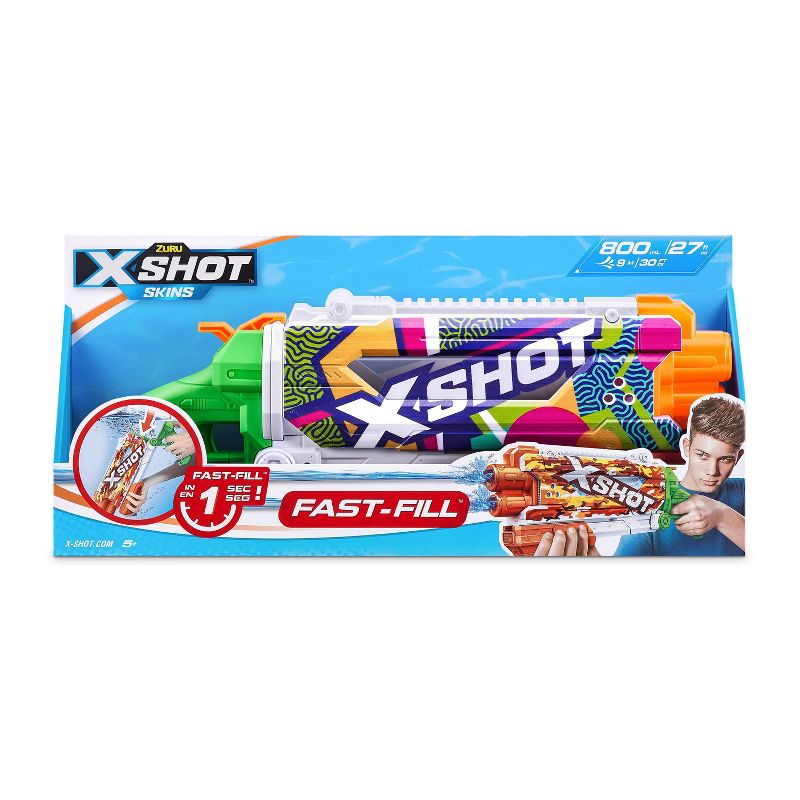 X-Shot Water Fast-Fill Skins Pump Action Water Blaster Toy - Ripple by ZURU, 5 of 7