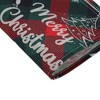 Unique Bargains Christmas Place Mats Diamond-Pattern Wreath Reindeer Sleigh Linen Red Green White 13"x17.7" 2 Pcs - 4 of 4