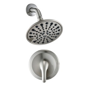 PROOX Single-Handle 6-Spray Shower Faucet with 6 Inch High Pressure Rain Shower Head - 1 of 4