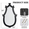 Beautyolove Vintage Black Wood Framed Decorative Wall Mirror - 4 of 4