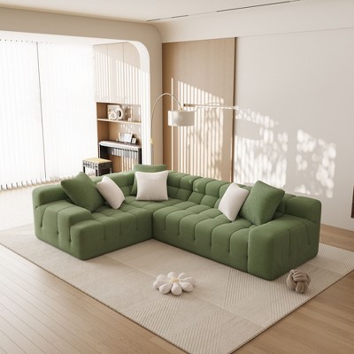 NicBex Couches for Living Room L-Shape Sectional Couch with Chaise Modern Upholstered Deep Seat Modular Couch, No Assembly Required