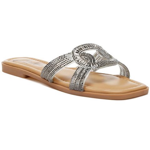 Обувь London Rag Womens Minople Rhinestones Embellished Flat 9