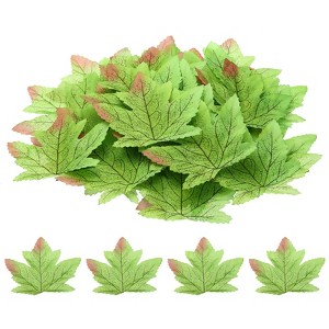 Unique Bargains Wedding Thanksgiving Halloween Decoration Artificial Maple Leaves 200 Pcs - 1 of 4