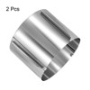 Unique Bargains Stainless Steel Round Adjustable Nonstick Cake Ring 2 Pcs - 3 of 4