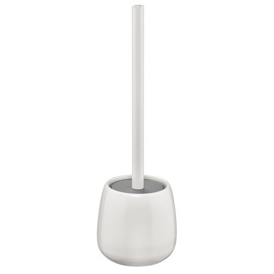 Mdesign Compact Toilet Bowl Brush And Holder For Bathroom Storage : Target