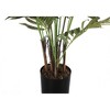 Artificial Plant, 47" Tall, Areca Palm Tree, Indoor, Faux, Fake, Floor, Greenery, Potted, Real Touch, Decorative, Green Leaves, Black Pot - 4 of 4