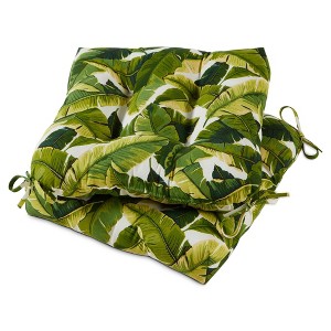 Kensington Garden 2pc 20"x20" Outdoor Chair Cushions - 1 of 4