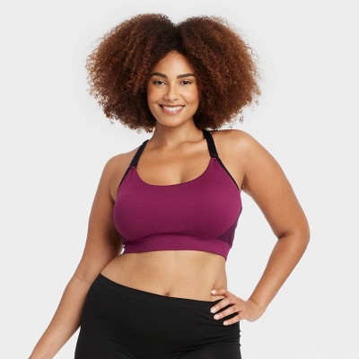 Image of Women's Nursing Yoga Bralette - Auden™ Red 1X