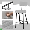 Bar Stool Set of 2 Upholstered Counter Height Bar Chair Counter Bar Stools - 4 of 4