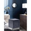 Meridian Furniture,Jax Velvet Ottoman/Stool - 2 of 4
