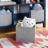 Martha Stewart Kids' Jr. Book and Bin Browser: Children's Bookshelf, Toy Storage with Book Display with Fabric Bins - 4 of 4