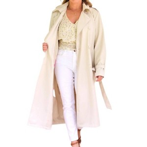 Women's Noise Trench Coat - WithBlack - 1 of 3