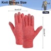 Unique Bargains Touchscreen Winter Anti-Slip Common Size Warm Hiking Gloves 8.7" x 3.5" 1 Pair - 2 of 4