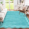 Area Rug  for Living Room Machine Washable Modern Abstract Indoor Carpet Ultra Soft Non-Slip Low Pile Bedroom Accent Carpet - 2 of 4
