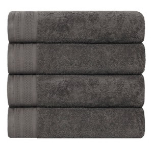 Honeycomb Waffle Border Cotton Medium Weight Towel Set by Blue Nile Mills - 1 of 4