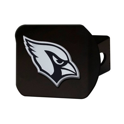  NFL Arizona Cardinals Chrome Metal Hitch Cover - Black 