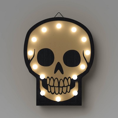 Lit Skull Marquee Figurine - Hyde and EEK! Boutique™