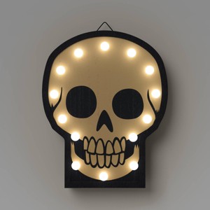 Lit Skull Marquee Figurine - Hyde and EEK! Boutique™ - 1 of 3