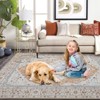 Area Rug Machine Washable Soft Non Shedding Non Slip Floor Carpet Boho Vintage Floral Throw Rug for Bed Room Dining - 3 of 4