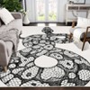 Washable Modern Snake Printed Rug Non Slip Low Pile Rug Soft Contemporary Throw Floor Cover Foldable Indoor Carpet for Living Room Bedroom Playroom - 3 of 4