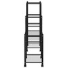 vidaXL Flower Stand with Wheels 32.7"x9.8"x32.9" Black Iron - 4 of 4