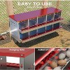 GustoWave  10-Compartment Chicken Nest Box  with Egg Collection Tray and 10 Fake Training Eggs - 2 of 4