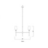 Z-Lite Emily 6 - Light Chandelier in  Rubbed Brass - 4 of 4