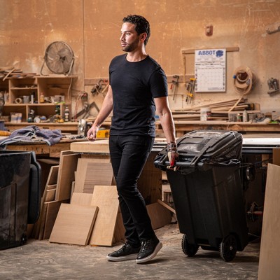 Extra Large Black Heavy Duty Recycled Trash Bags, 96 Gallons